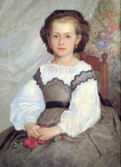 Pierre-Auguste Renoir Mademoiselle Romaine Lancaux oil painting image